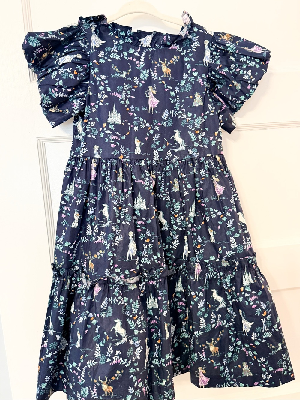 NWOT Janie and Jack Frozen Elsa Navy Dress - 5Y